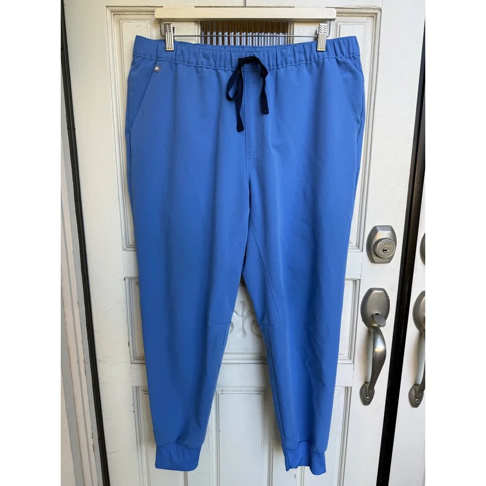 FIGS Tansen Jogger Scrub Pants Mens Ceil Blue PO #5655 Size XL Short